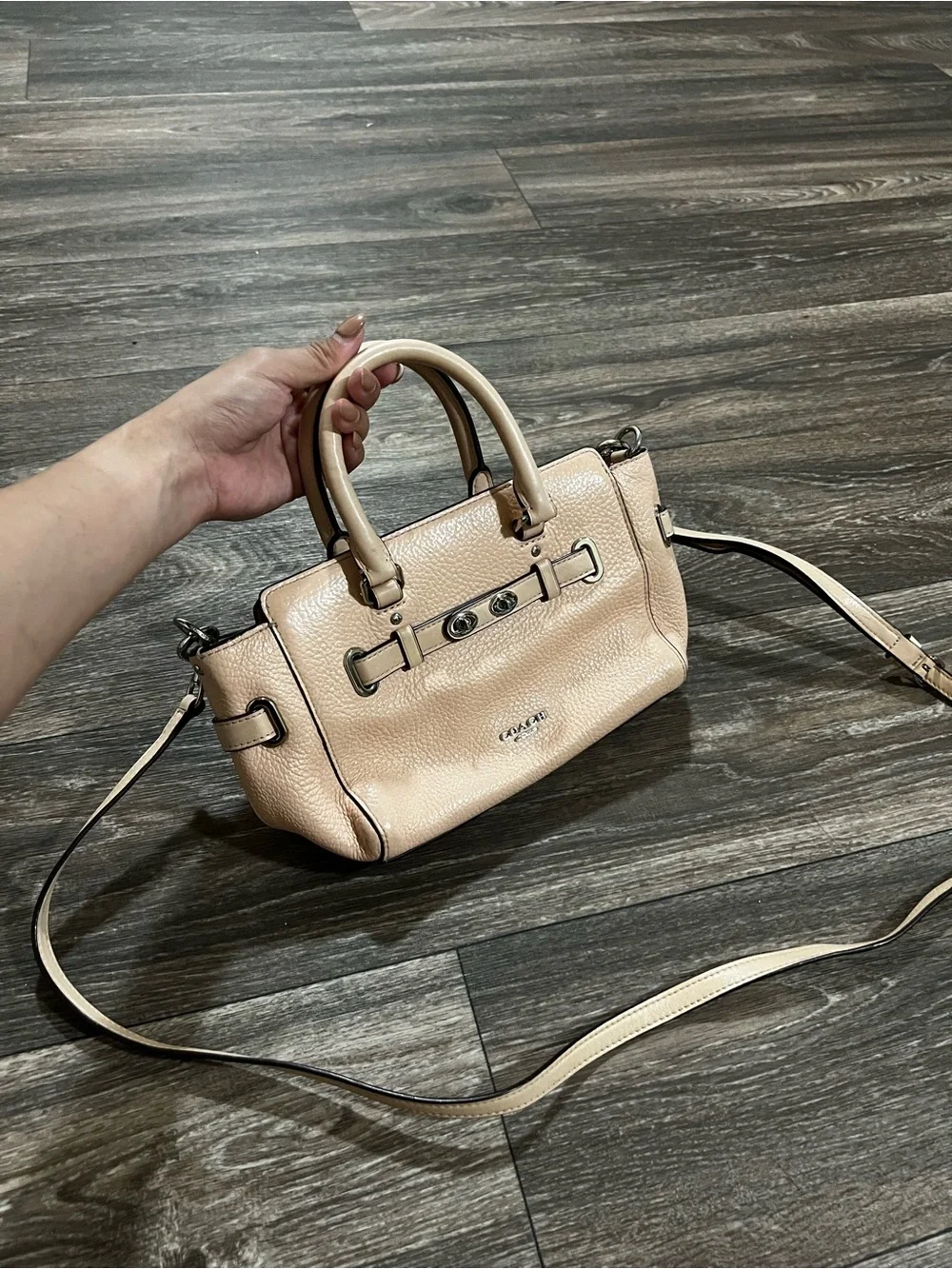 Coach pebbled leather